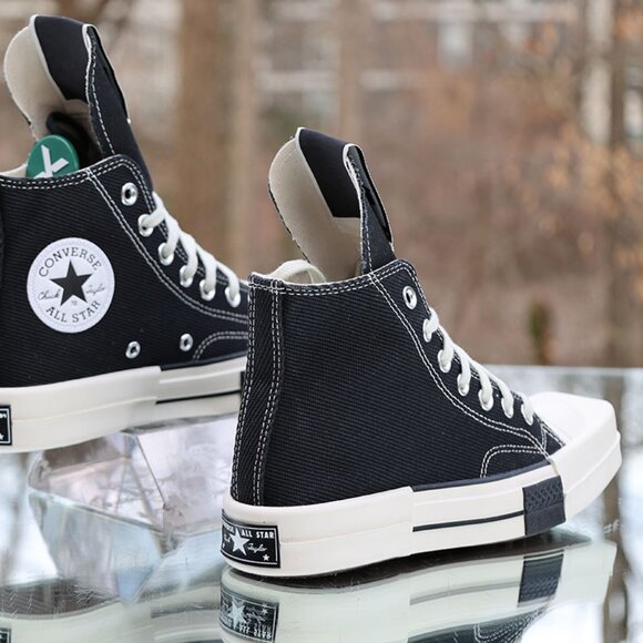 Converse Rick Owens x TURBODRK Chuck 70 Hi Black Canvas - Picture 11 of 14